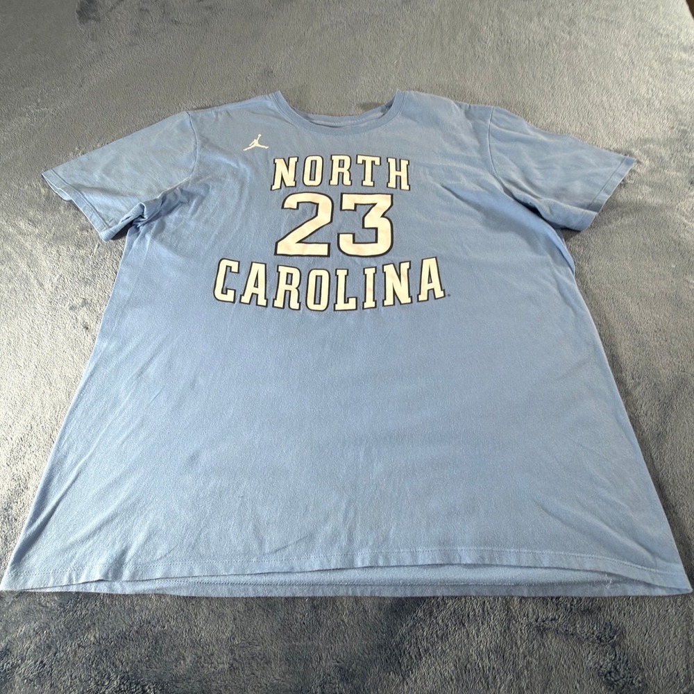 Nike North Carolina Jordan 23 T-Shirt Mens XL Blue Excellent Graphic Tee